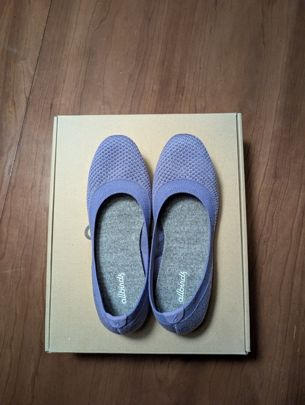 allbirds Women's Purple Knit Ballet Flats